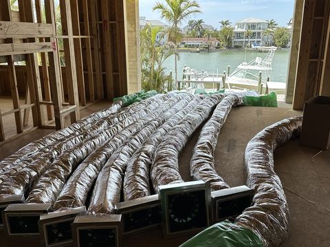 Residential air conditioning condenser installation